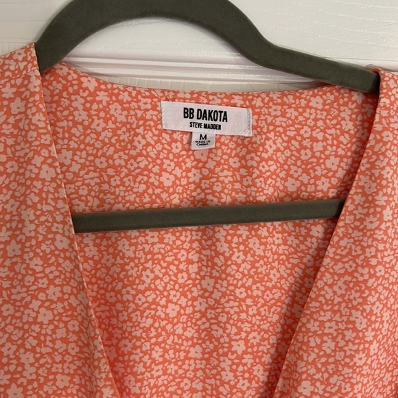 BB Dakota Orange Flower Dress - Picture 2 of 4